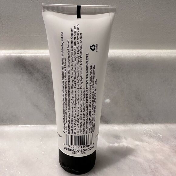 NWT Beekman 1802 Ylang Ylang & Tuberose Goat Milk Hand Cream 100ml - Picture 2 of 3